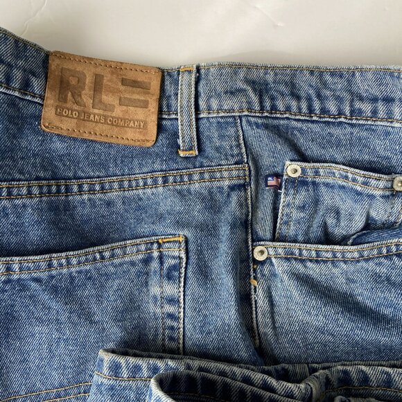 Ralph Lauren Polo 90s RL 67 Loose Jeans 36x30 - GREAT Condition - Picture 2 of 9